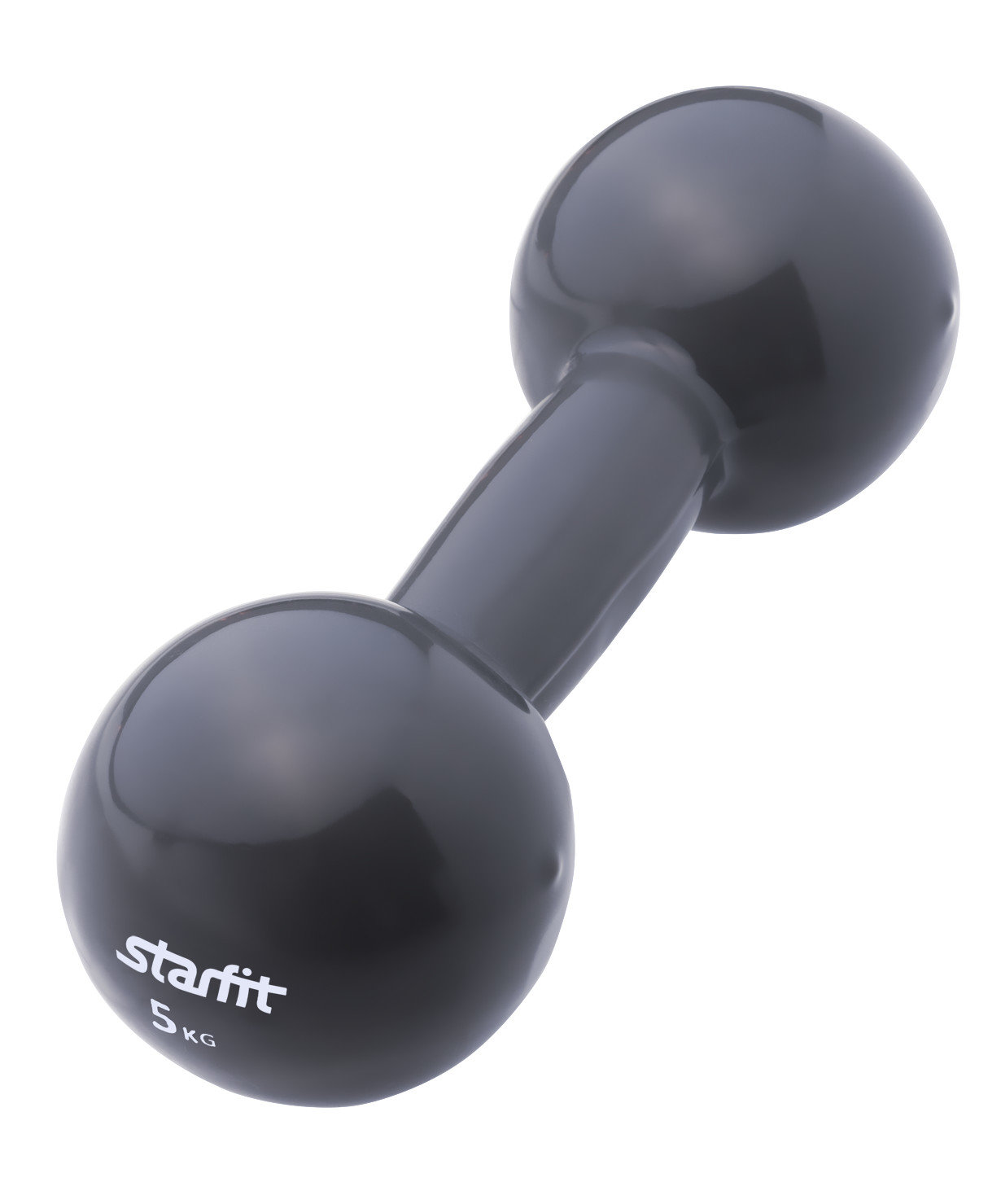 Гантель виниловая STARFIT 5 кг, холодный серый