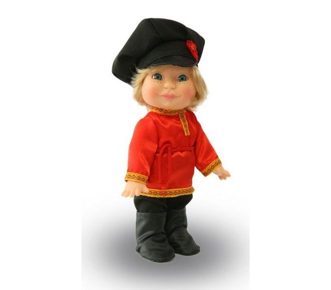 Кукла Веснушка в русском костюме (мальчик)