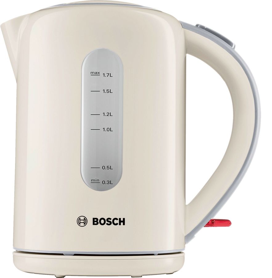 Чайник электрический BOSCH, 2200Вт, 1.7 л, кремовый