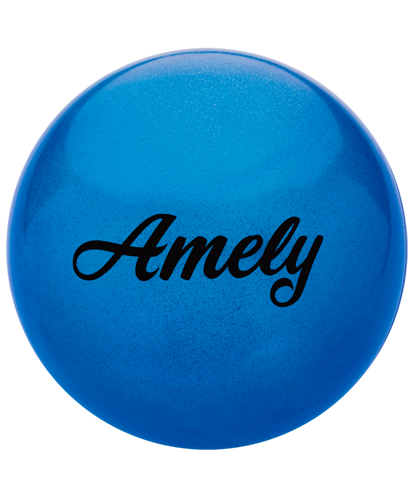 Мяч для х/г Amely 19 см (с блестками)