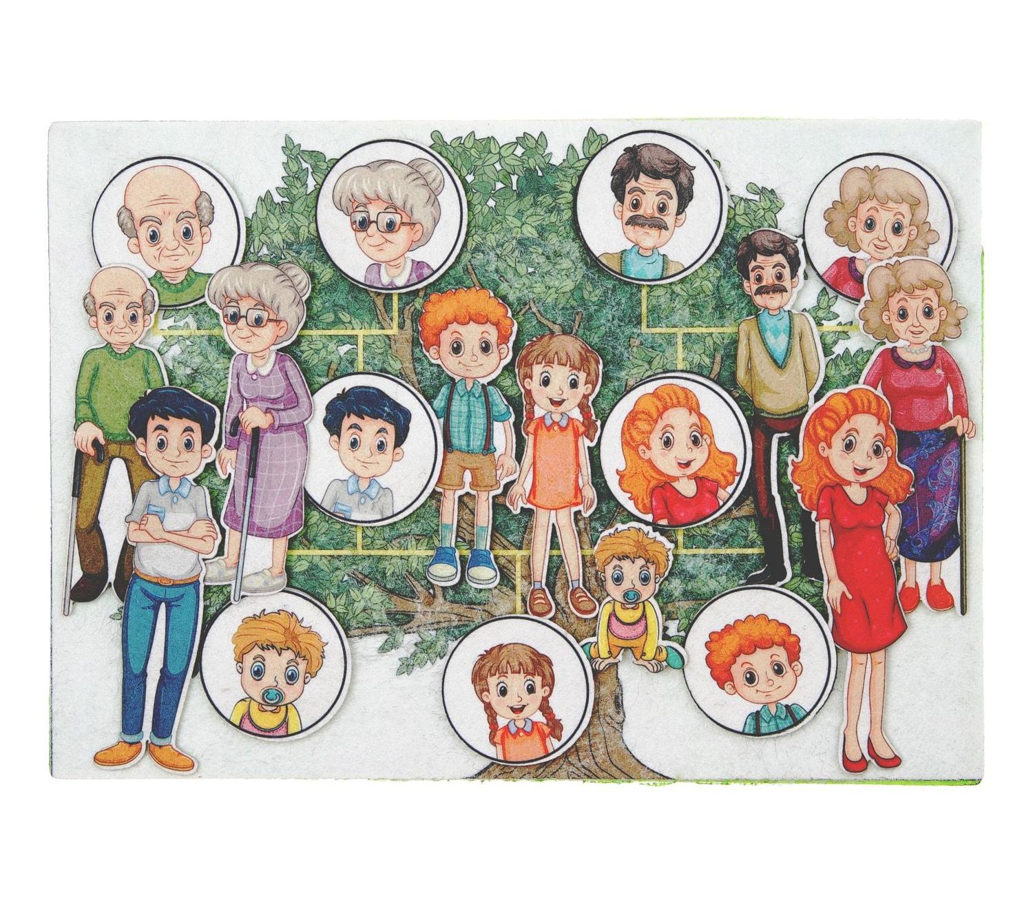 Семья с игровым полем малое (фетр)