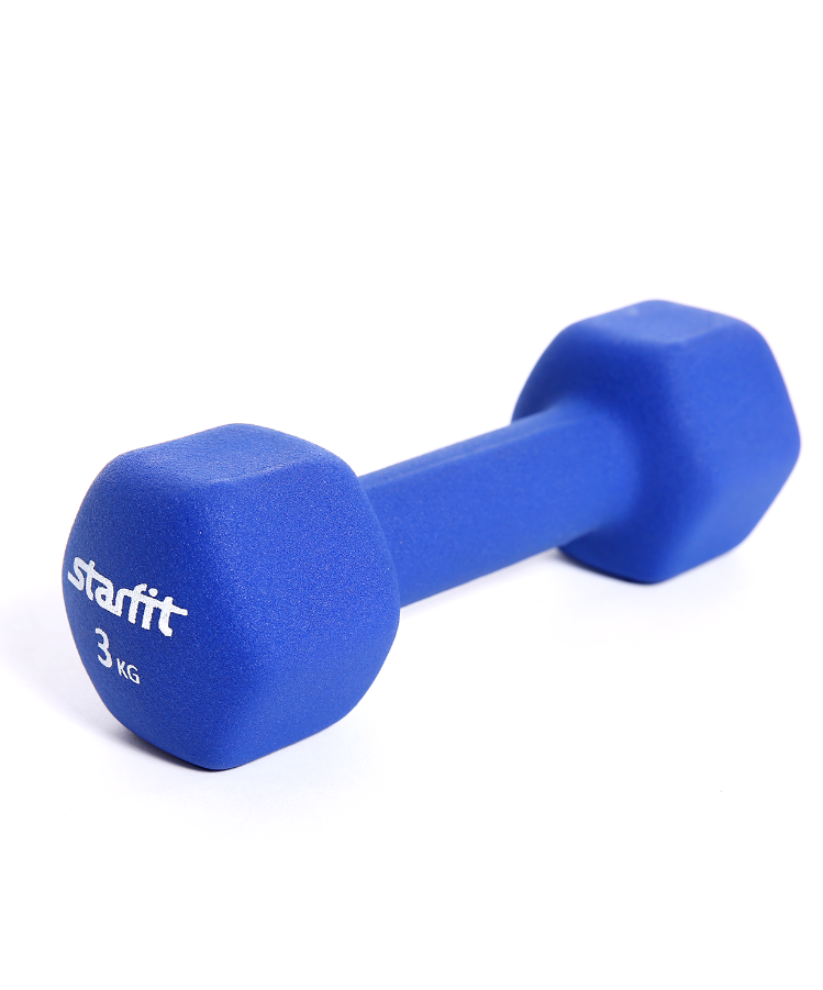 Гантель неопреновая STARFIT 3 кг, синий