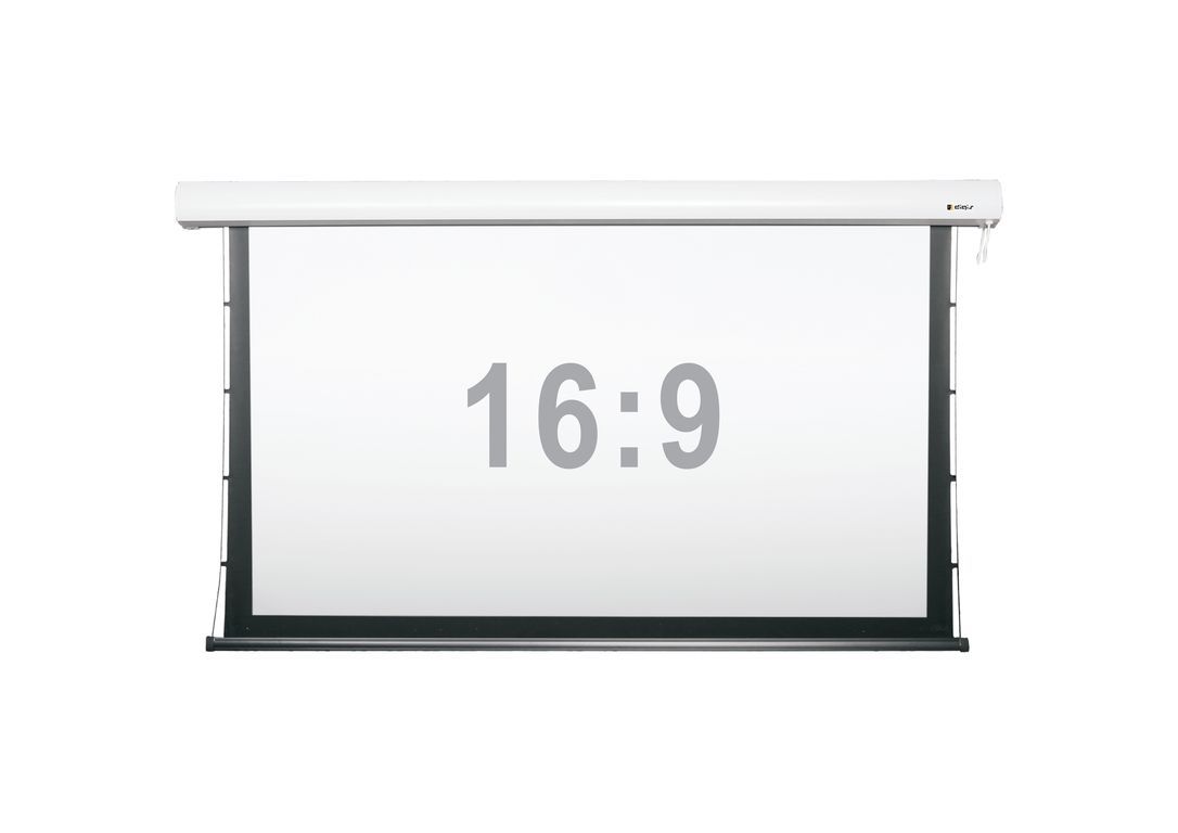Экран настенный с электроприводом и растяжками Digis DSTP-16913, формат 16:9, 300" (672x410), MW