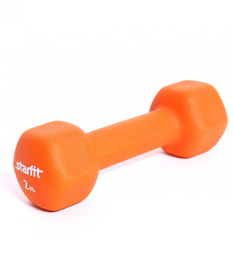Гантель неопреновая STARFIT 2 кг, оранжевый
