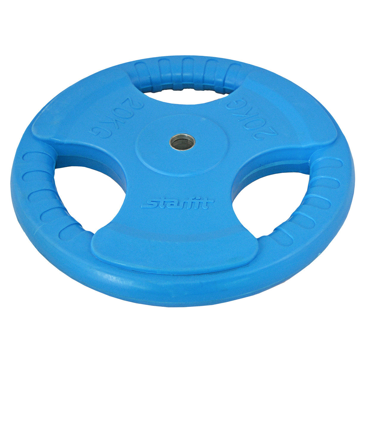 Диск обрезиненный STARFIT BB-201 20 кг, d=26 мм, стальная втулка, синий