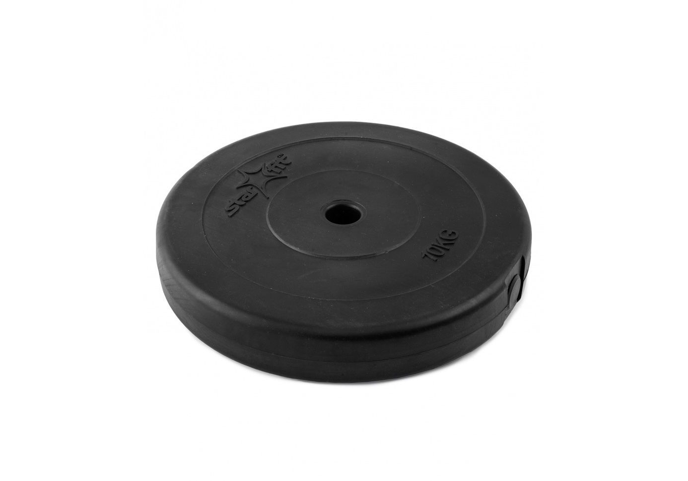 Диск пластиковый STARFIT BB-203 10 кг, d=26 мм, черный