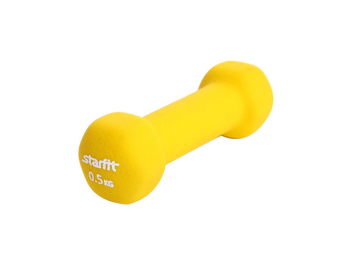 Гантель неопреновая STARFIT 0,5 кг, песочный
