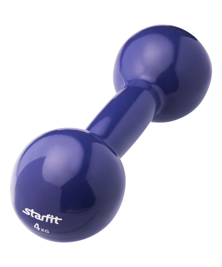 Гантель виниловая STARFIT 4 кг, темно-синий