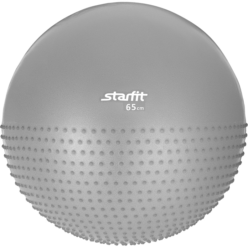 Мяч гимнастический полумассажный STARFIT 65 см (антивзрыв)