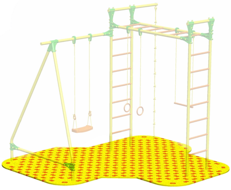 Puzzle Playground для детского спортивного комплекса Leco-IT Street 3,3 х 3,3 м