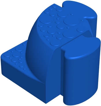 Соединительный уголок Walkedge 7 см синий