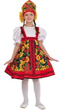 Хохлома расписной сарафан для девочки